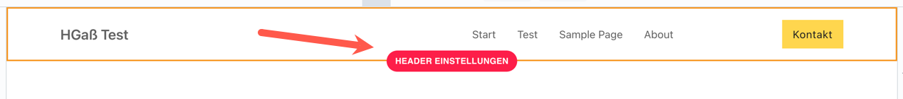 header einstellungen button