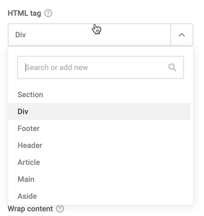 html tag