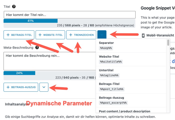 dynamische parameter